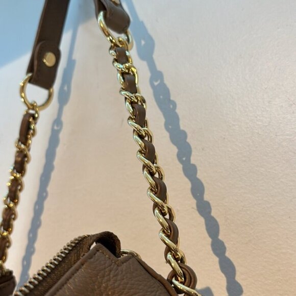 Bodhi Gaansevort Chain Hobo Brown Leather Bag - Picture 9 of 13